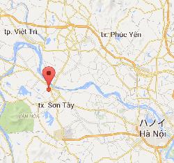 ベトナム　ドンラム村　場所　地図　マップ MAP VIETNAM DUONGLAM HANOI ホテル HOTEL 遊ぶ